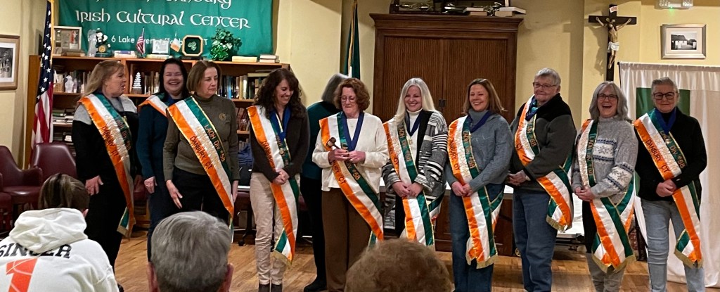Installation of the 2026 LAOH Officers.  

Note:  K & C Hearty standing in for Mary Tomaino & Mary Therrell.